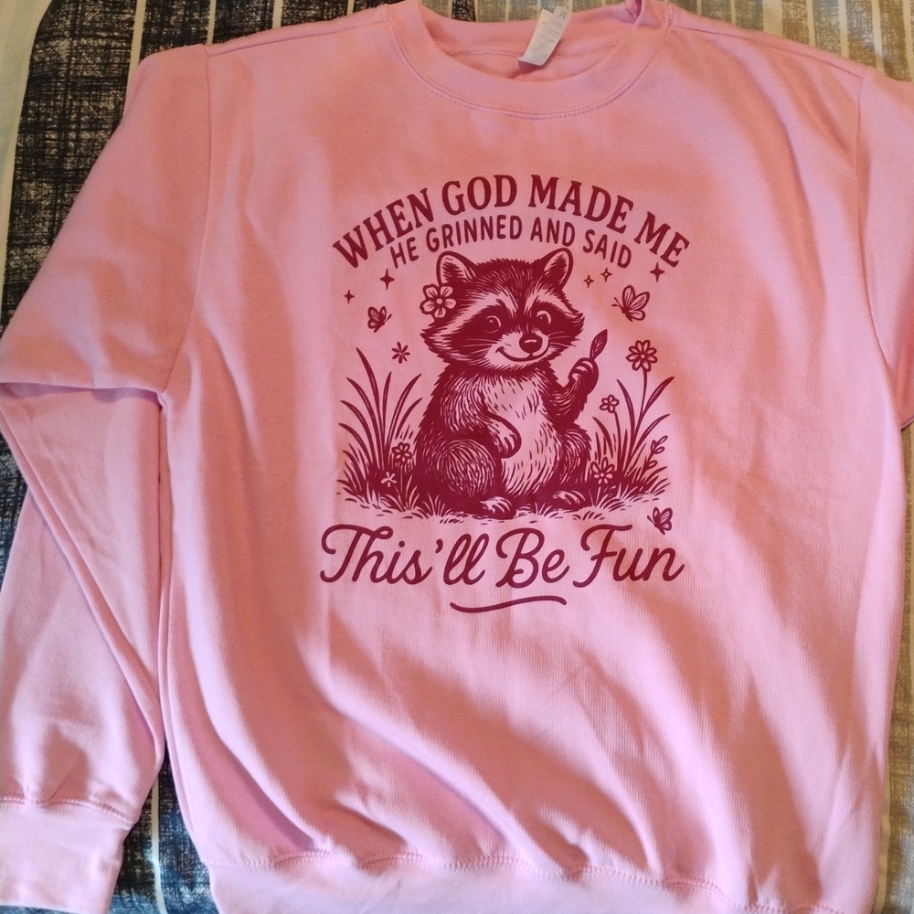 Pink Women's Sweatshirt Size M